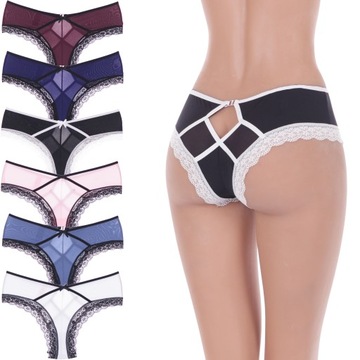 KOMPLET MAJTKI damskie SEXY STRING KORONKA Orirose