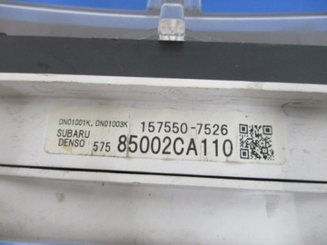 TOYOTA GT 86 PŘÍSTROJOVÁ DESKA 157550-7526 ODO TRIP 161TYS