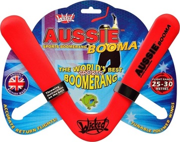 Wicked Aussie Booma бумеранг, радиус действия 25-30 метров.