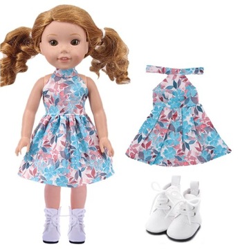 Zestaw sukienka buciki dla lalki Paola Reina 32 cm