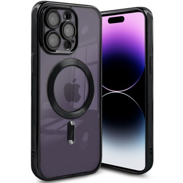 ETUI MAGNETIC SHINE +SZKŁO 9H do IPHONE 14 PRO MAX