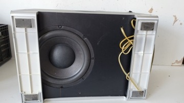САБВУФЕР PHILIPS MCD728, СЕРЕБРЯНЫЙ, ХОРОШЕЕ СОСТОЯНИЕ