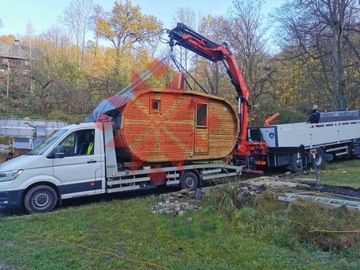 Большая овальная садовая сауна 5 м + душ.АГРО ТУРИЗМ