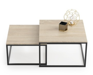 Stolik kawowy ława 2w1 TWIN loft dąb sonoma