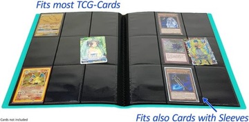 Альбом для карточек ARKERO G Collector, 360 карт, 9 окон AQUA