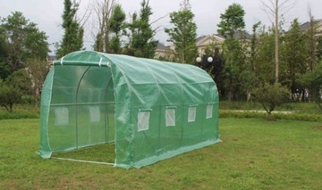 ФОЛЬГОВЫЙ ТУННЕЛЬ садовая пленочная теплица 4х2,5х2м стелеарз + пленка ЗЕЛЕНАЯ
