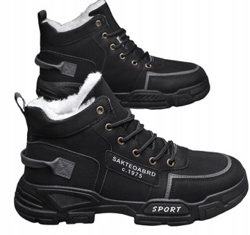 Męskie buty zimowe Martin Skórzane r.39-44