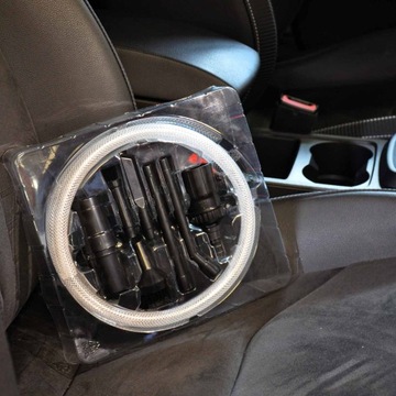 НАБОР БОЛЬШОГО АВТОМОБИЛЬНОГО ПЫЛЕСОСА - наконечники насадок + щелевая насадка