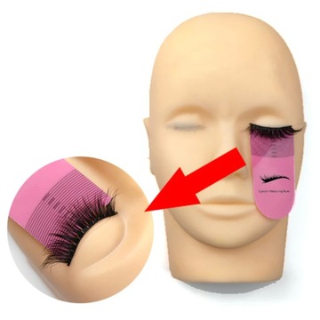 Набор для наращивания ресниц с обучающей головкой.