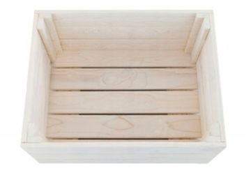 Деревянный ящик для фруктов, овощей и игрушек.