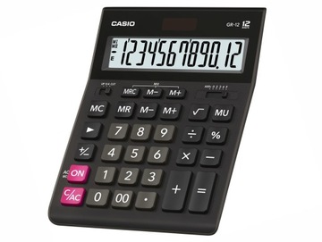 DUŻY KALKULATOR BIUROWY CASIO GR12 PROCENTY PAMIĘĆ