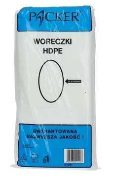 Woreczki hdpe 18x27cm 1000szt 10/4/27 JEDNORAZOWE