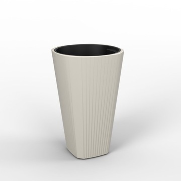 Цветочный горшок MUZA, диаметр Высота 39см, 61см, цвет ТАУП.