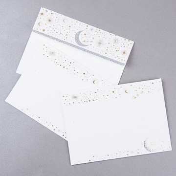 3 koperty w białym stylu Vintage Paper Letter Typ