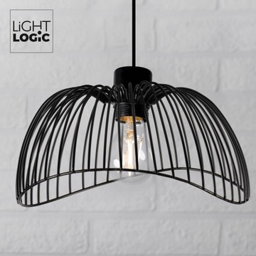 Проволочный абажур LIGHTLOGIC LL 08 для черных подвесных потолочных светильников E27
