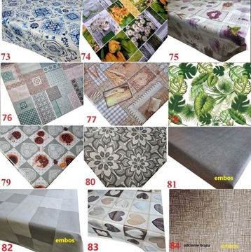 CERATA OBRUS DUŻY WYBÓR 156 WZORÓW 110x140