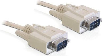 Delock DB9 DB9, 5m, Beżowy (82982)