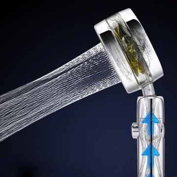 БОЛЬШОЙ 2-ФУНКЦИОНАЛЬНЫЙ ДУШЕВОЙ РУЧКА С ТУРБИННЫМ ВЕНТИЛЯТОРОМ + ЭКО-ФИЛЬТР