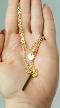 Чокер ОЖЕРЕЛЬЕ - цвет золота - круг ЗНАМЕНИТОСТЬ ЗВЕЗДА