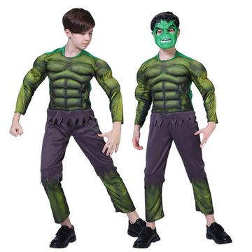 STRÓJ HULK KOSTIUM + MASKA superhero BAL 122-128