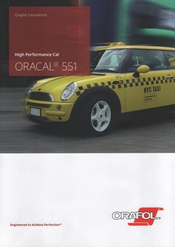 Полимерная пленка ORACAL 551, металлизированная, ширина 1 м.