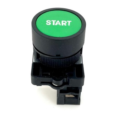 Przycisk zielony START sterowniczy z napisem START styk NO pod otwór 22mm