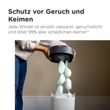 Корзина для подгузников Tommee Tippee Twist & Click белая