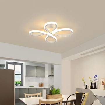 LAMPA WISZĄCA SUFITOWA NOWOCZESNA LED PLAFON ŻYRANDOL SYPIALNIA 30W