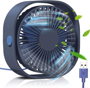 MINI WENTYLATOR STOŁOWY, 12.5 CM MAŁY OSOBISTY WENTYLATOR BIURKOWY USB