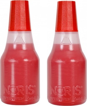 Tusz pieczątek gumowych 25ml Noris 110 czerwony x2