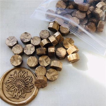 Brązowy styl Lot Vintage Handmade pieczęć wosk tab