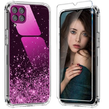 ETUI BROKAT DO SAMSUNG A12 / M12 +SZKŁO
