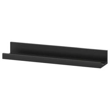 IKEA МОССЛАНДА Полка для фотографий черная 55 см
