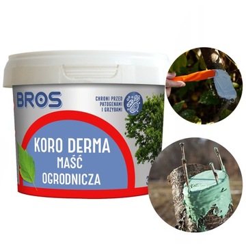 MAŚĆ OGRODNICZA BROS KORO DERMA DO SZCZEPIEŃ NA RANY DRZEW I KRZEWÓW 350G