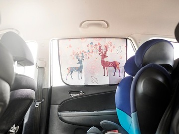 Магнитная занавеска на окно автомобиля с оленем