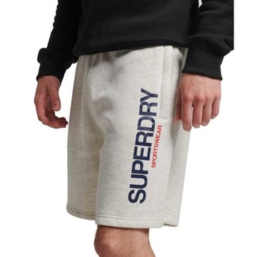 Szorty Męskie Superdry M7110392AJAR CODE SPORTSWEAR LOOSE Szare L