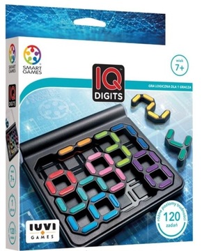 Gra logiczna IQ DIGITS Smart Games układanka łamigłówka 120 zadań