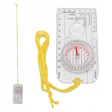 ТУРИСТИЧЕСКАЯ КАРТА КОМПАС НА ПРОЗРАЧНОЙ КАРТЕ С СТРУННЫМ УВЕЛИЧЕНИЕМ