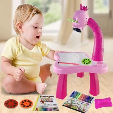 ПРОЕКТОР ДЛЯ ОБУЧЕНИЯ РИСОВАНИЮ КРЕАТИВНЫЙ РОЗОВЫЙ ДЛЯ ДЕТЕЙ В ПОДАРОК