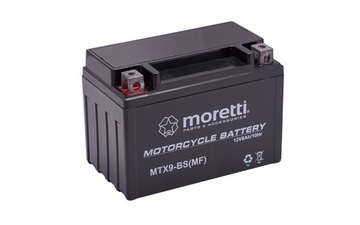 Гелевый аккумулятор Moretti AGM MTX9-BS для квадроциклов