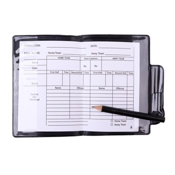 3x Schiedsrichter Warnung Strafkarte Brieftasche