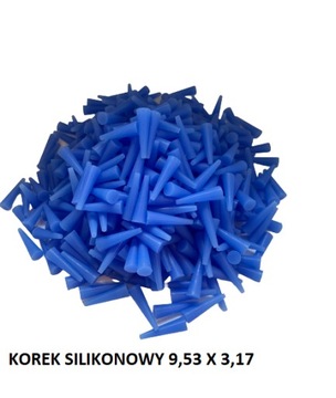 Korek Stożkowy Silikonowy 9,52 / 3,18 mm op 100szt
