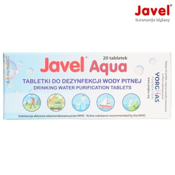 Таблетки для очистки воды Javel Aqua, 20 таб.