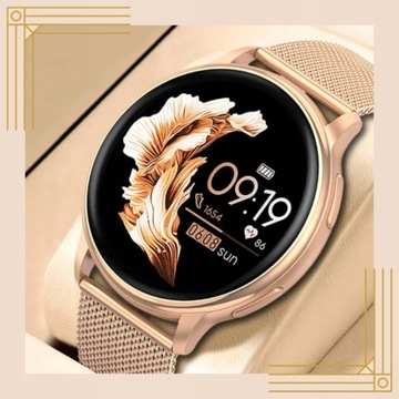 SMARTWATCH ЖЕНСКИЕ ЧАСЫ ДЛЯ ЖЕНЩИН AMOLED TALKS МЕНЮ МОНИТОРА АРТЕРИАЛЬНОГО ДАВЛЕНИЯ PL