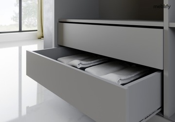 Шкаф-купе премиум-класса MEBLO 2 200 GREY, новый, функциональный, элегантный