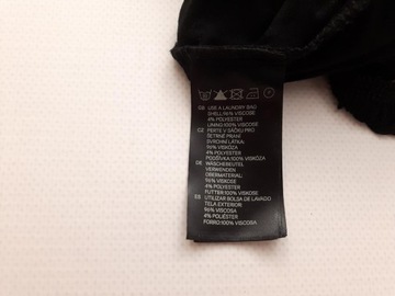 H&M stylowa SUKIENKA z frędzlami FLAPPER czarna RETRO _ L