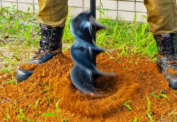 БЕНЗИНОВЫЙ ШНЕК, БУРОВАЯ СТАНКА ДЛЯ ЗЕМЛИ, ЧЕТЫРЕХТАКТНАЯ, МОЩНАЯ, 6 Л.С.!!