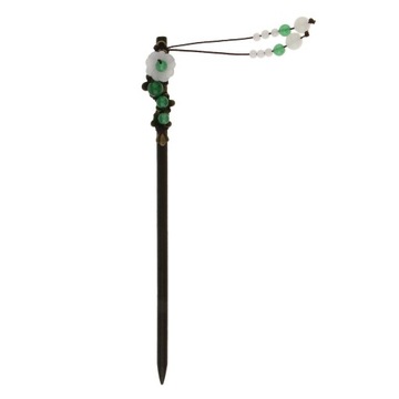 Головной убор с длинными кисточками, свадебная заколка для волос из черного дерева, 5