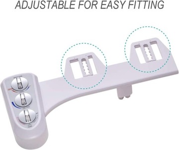 Чехол на сиденье унитаза-биде Hibbent с двойной самоочищающейся насадкой, белый