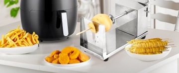 ПРОФЕССИОНАЛЬНАЯ МАШИНА ДЛЯ КАРТОФЕЛЬНЫХ ЧИПСОВ, ПАЛОЧЕК + 3 ЛЕЗВИЯ